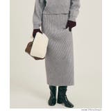 ［Gray］ | 【セットアップ可能】ラメニットIラインスカート | coca