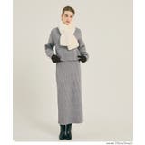 【セットアップ可能】ラメニットIラインスカート | coca | 詳細画像13 