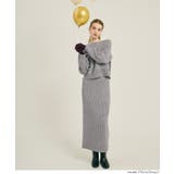 【セットアップ可能】ラメニットIラインスカート | coca | 詳細画像17 