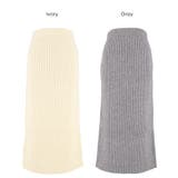 【セットアップ可能】ラメニットIラインスカート | coca | 詳細画像21 