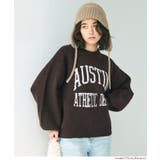 ［Brown］ | アソートロゴニットトップス | coca