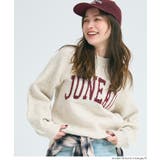 ［Lt.beige］ | アソートロゴニットトップス | coca