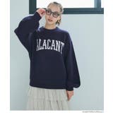 ［Navy］ | アソートロゴニットトップス | coca