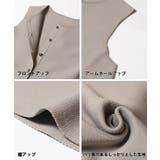 シルバーボタンペプラムニットベスト | coca | 詳細画像20 