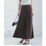 ［Dk.brown］ | ニットAラインスカート | coca