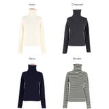 ウォッシャブル アンゴラタッチタートルネックニットトップス | coca | 詳細画像20 