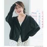 ［Black］ | シアージョーゼットカーディガン レディース | coca