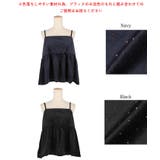 ラインストーンベロアキャミソール | coca | 詳細画像16 