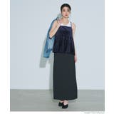 ラインストーンベロアキャミソール | coca | 詳細画像4 