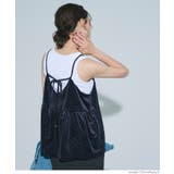 ラインストーンベロアキャミソール | coca | 詳細画像5 