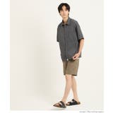 ライトワッシャーナイロン半袖シャツ | coca | 詳細画像11 