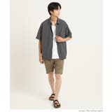 ライトワッシャーナイロン半袖シャツ | coca | 詳細画像9 