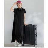［Black］ | とろみマキシワンピース レディース | coca