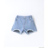 デニムダメージメッシュショーパン キッズ | coca | 詳細画像14 