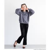 親子お揃いベロアフレアラインパンツ キッズ | coca | 詳細画像12