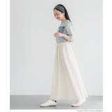 ジョーゼットリブフレアスカート レディース | coca | 詳細画像13 