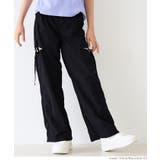 ［Black］ | ワッシャーナイロンスリットベルトパンツ キッズ | coca