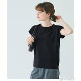 ［Black］ | リサイクルポリエステル フレンチスリーブTシャツ | coca
