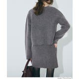 ふんわり柔らか、暖かみのある縮絨ニットミニスカート | coca | 詳細画像9 