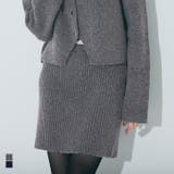 ふんわり柔らか、暖かみのある縮絨ニットミニスカート | coca | 詳細画像1 