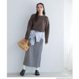 縮絨ニットクロップド丈トップス | coca | 詳細画像16 