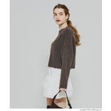 縮絨ニットクロップド丈トップス | coca | 詳細画像19 