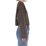 縮絨ニットクロップド丈トップス | coca | 詳細画像6 