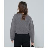 縮絨ニットクロップド丈トップス | coca | 詳細画像10 