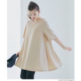 ［Beige］ | Aラインチュニック レディース | coca