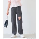 ［Black］ | デニムハートデザインパンツ キッズ | coca