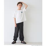 ［Black］ | ナイロンフェイクベルトパンツ キッズ  | coca