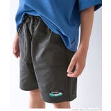 ［Charcoal］ | ロゴネームハーフパンツ キッズ | coca