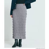 美シルエットを叶える、シャーリングニットスカート | coca | 詳細画像10