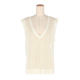 メッシュVネックニットトップス | coca | 詳細画像2 