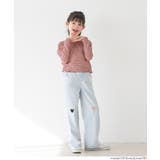 親子お揃いクレープシャーリングパフスリーブトップス キッズ | coca | 詳細画像13 