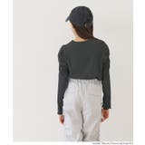 親子お揃いクレープシャーリングパフスリーブトップス キッズ | coca | 詳細画像10 