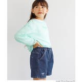 ［Blue］ | デニム刺繍ショートパンツ キッズ | coca