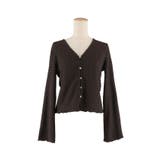 女性らしさを引き立てる、シボシャーリングVネックカーディガン | coca | 詳細画像2 