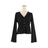 女性らしさを引き立てる、シボシャーリングVネックカーディガン | coca | 詳細画像3 