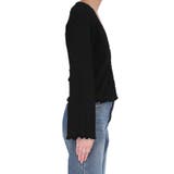 女性らしさを引き立てる、シボシャーリングVネックカーディガン | coca | 詳細画像5 