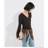 女性らしさを引き立てる、シボシャーリングVネックカーディガン | coca | 詳細画像9 