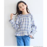 ［B］ | ＼26aw新色登場／チェックフリルブラウス | coca