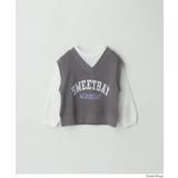 ベストレイヤードスウェットトップス | coca | 詳細画像14