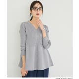 ［Lt.gray］ | ペプラムニットチュニックカーディガン | coca