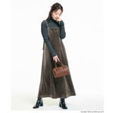 ［Brown］ | 華やかさと抜け感を両立するベロアキャミワンピース | coca