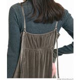 華やかさと抜け感を両立するベロアキャミワンピース | coca | 詳細画像14 