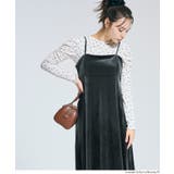 華やかさと抜け感を両立するベロアキャミワンピース | coca | 詳細画像7 