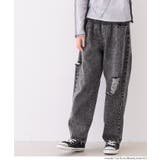 ［Black］ | デニムサイドカットダメージパンツ キッズ | coca