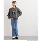 デニム刺繍フレアパンツ | coca | 詳細画像4 