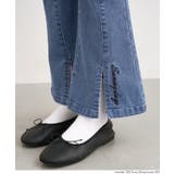 デニム刺繍フレアパンツ | coca | 詳細画像8 